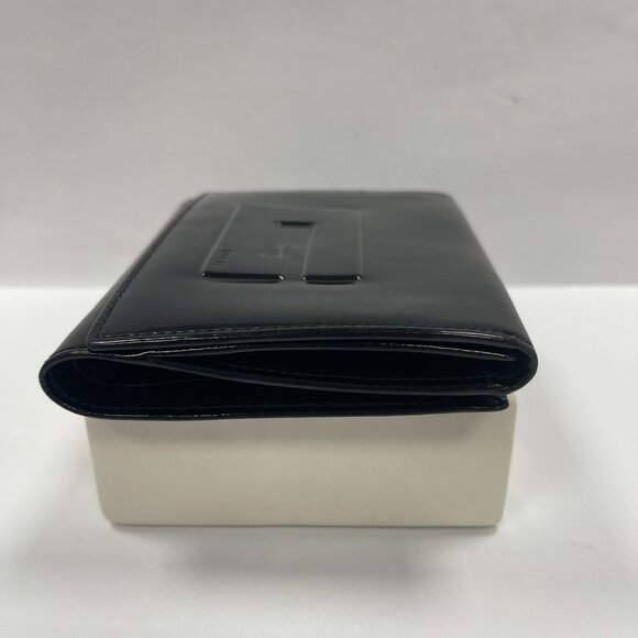 Gucci Patent Leather Compact Bifold Wallet - Black - Preowned - Picture 3 of 11